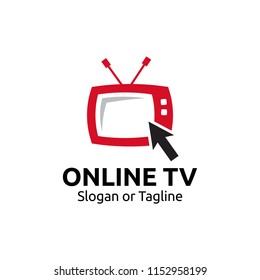 Online Television Logo Design Smart Tv Stock Vector Royalty Free 1152958199