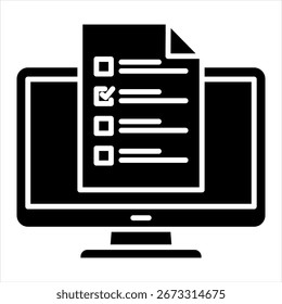 Online-Testsymbol, Vektorgrafik