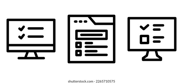online test icon or logo isolated sign symbol vector illustration - high quality black style vector icons
