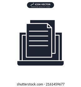 plantilla de símbolo de icono de prueba en línea para la colección de diseño gráfico y web ilustración vectorial