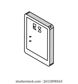 online test isometric icon vector. online test sign. isolated symbol illustration