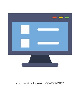Online Test Vector Flat Icon For Personal And Commercial Use.
