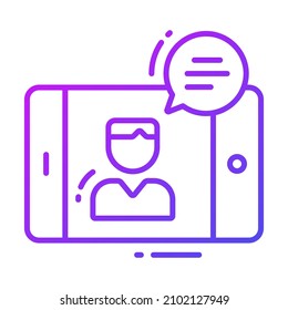 Symbol für Online-Zeugnisse, Umfrage und Feedback, moderne Vektorgrafik 