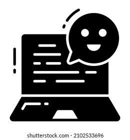 Online Testimonials icon, Survey and Feedback, modern vector illustration 
