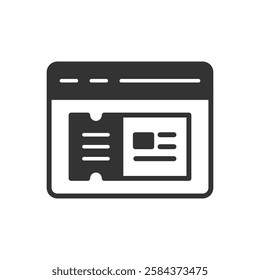 Online Ticket Icon - Website Icon