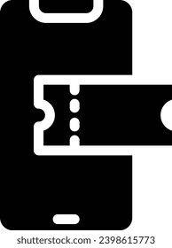 Icono de una línea vectorial en línea