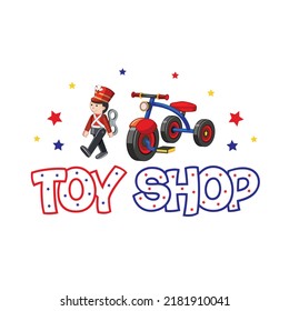 Online Toy shop logo design. Kids toy car logo design. Toy shop Creative logo design. toy store