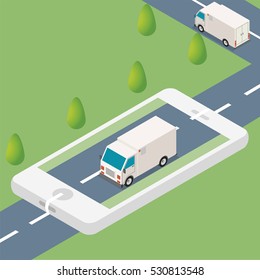 Online tracking of delivery