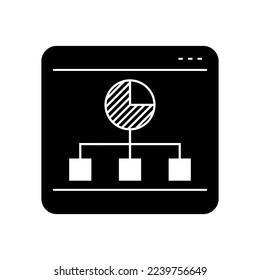 Symbol für den Online-Handel Statistiken. Zeichen für Analyse. Planen Sie Symbol oder Logo. 