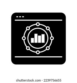 Online trading icon vector. Statistics. Analysis illustration sign. Schedule symbol or logo. 