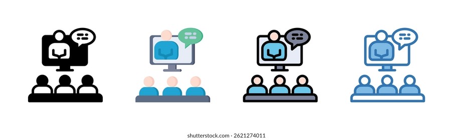 Elemento De Ícone De Treinamento On-Line Para Design