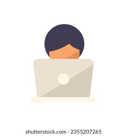 Online training icon flat vector. Web course. Home video isolated