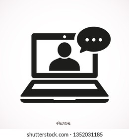 Online Training icon. Simple element illustration. Online Training symbol design from eLearning collection. Can be used in web and mobile.