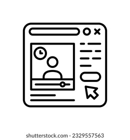 Online Training icon in vector. Illustration