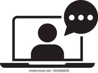 Online Training icon vector. tutorial icon vector.