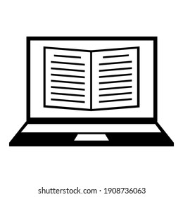 Online training icon vector. Webinar illustration sign. online learning end education symbol.