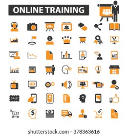 online training icons