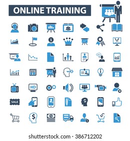 online training icons
