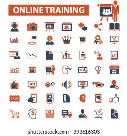 online training icons
