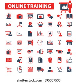 online training icons
