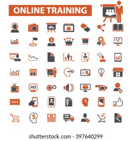 online training icons
