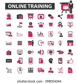 Symbole für Online-Schulungen
