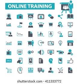 online training icons
