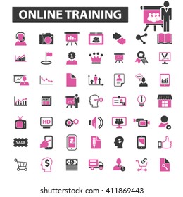 online training icons
