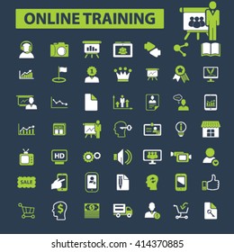 online training icons

