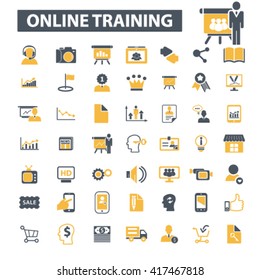 online training icons
