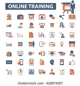 online training icons
