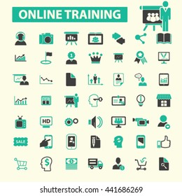 Symbole für Online-Schulungen