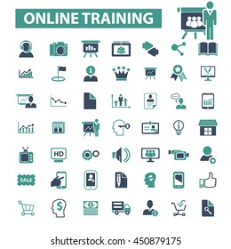 online training icons