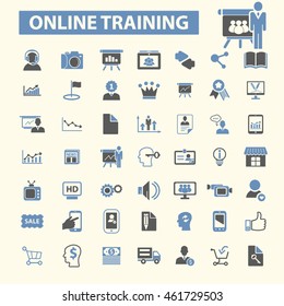 online training icons
