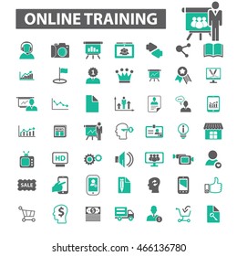 online training icons