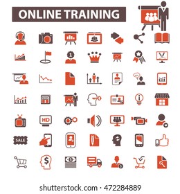 Symbole für Online-Schulungen