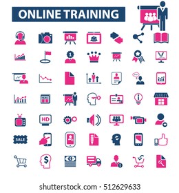 online training icons