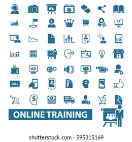 online training icons
