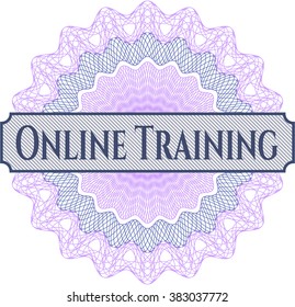 Online Training inside a money style rosette