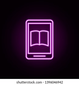 online training neon icon. Elements of education set. Simple icon for websites, web design, mobile app, info graphics