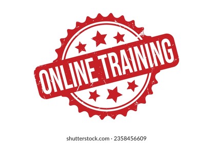 Online Training rubber grunge stamp seal vector