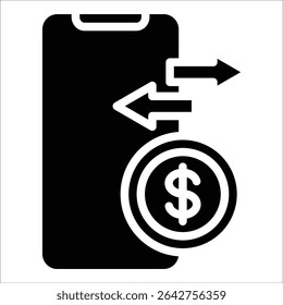 Elemento De Ícone De Transação Online Para Design