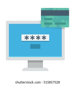 Online Transaction Vector Icon