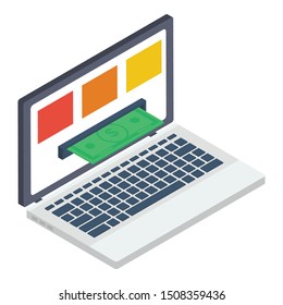 
Online transaction vector in isometric design 
