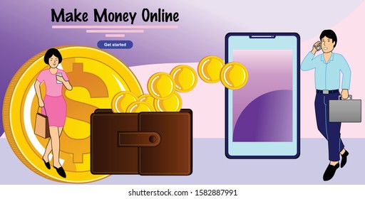 Online transactions make it easy between distance and time
Poster banner