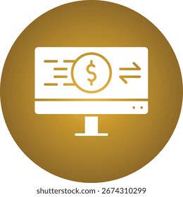 Online-Transaktionen, einzelne Vektorgrafik