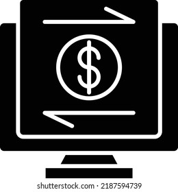 Online Transfer vector icon. Can be used for printing, mobile and web applications.
