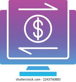 Online Transfer vector icon. Can be used for printing, mobile and web applications.