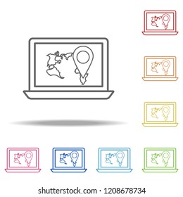 Online transport icon. Elements of Global Logistics in multi color style icons. Simple icon for websites, web design, mobile app, info graphics