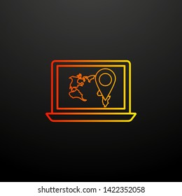 Online transport nolan icon. Elements of global logistics set. Simple icon for websites, web design, mobile app, info graphics